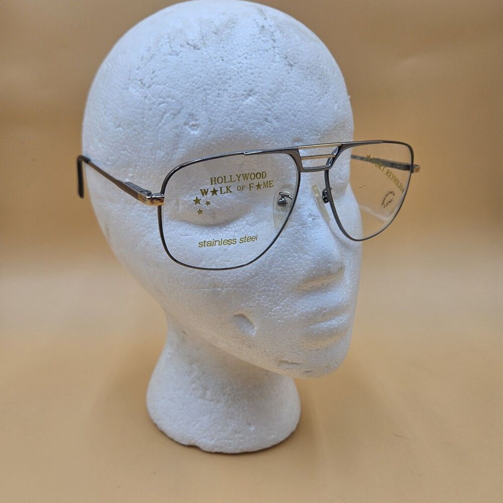 Burt Reynolds Hollywood Walk Of Fame Eyeglass Frames WF-4B Gunmetal/Gold 140mm